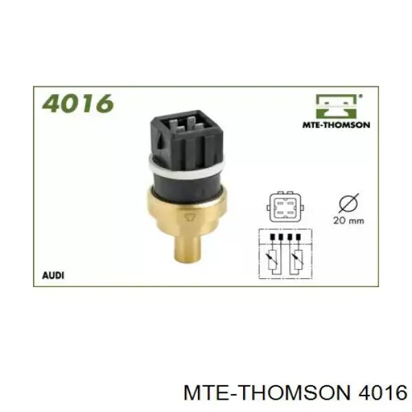 Датчик температуры охлаждающей жидкости 4016 Mte-thomson