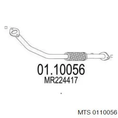 01.10056 MTS tubo de admissão dianteiro (calças do silenciador)