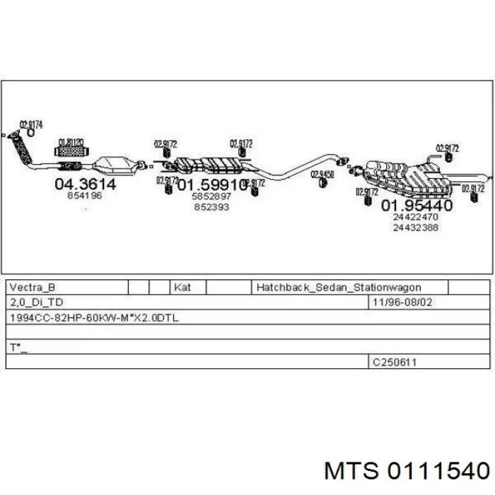 Глушитель, передняя часть Mercedes 9014903319 цена, от 69.38 USD
