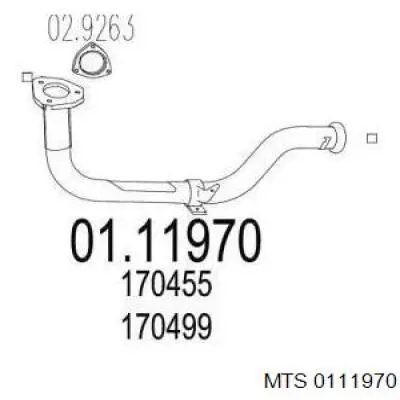 Приёмная труба 170499 Peugeot/Citroen