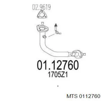 Приёмная труба E12829S Peugeot/Citroen