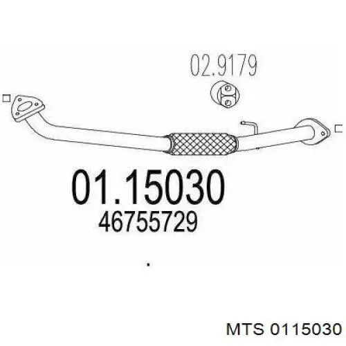 Трубы приемные (штаны) MTS 0115030 цена, от 35.81 USD