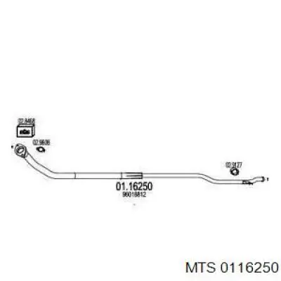 Приёмная труба 96018812 Peugeot/Citroen