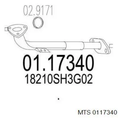 Приёмная труба 8671015624 Renault (RVI)