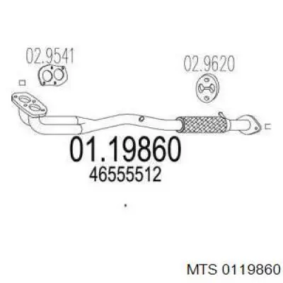 46555512 Fiat/Alfa/Lancia Штаны глушителя передние