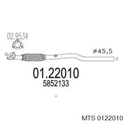 Глушитель, центральная часть 0122010 MTS