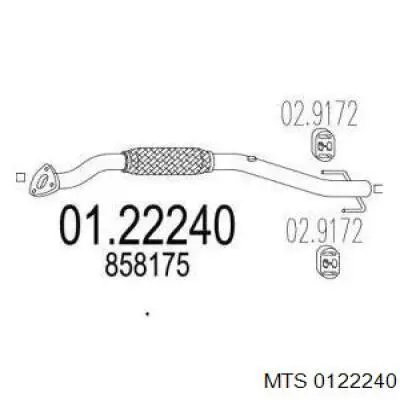 Центральная часть глушителя 0122240 MTS