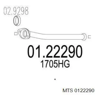 Приёмная труба 0122290 MTS