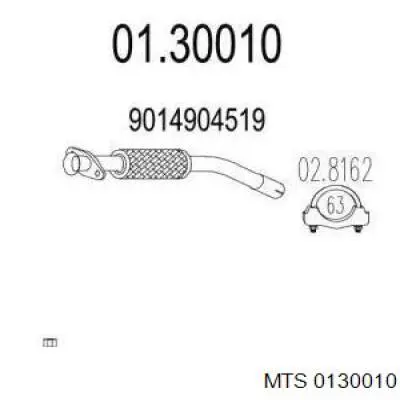 Гофра глушителя 0130010 MTS