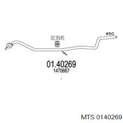 Глушитель, центральная часть BM50597 BM Catalysts