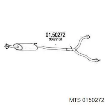 Центральная часть глушителя 0150272 MTS