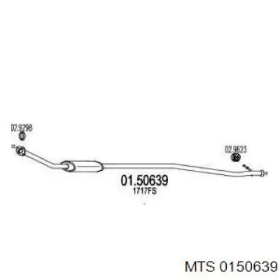 Центральная часть глушителя 0150639 MTS