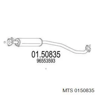 Центральная часть глушителя 0150835 MTS
