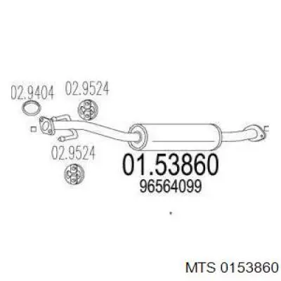 Средний глушитель Asmet 24066