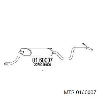 Глушитель задний 0160007 MTS
