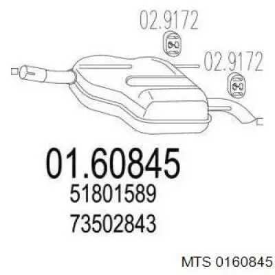 Выхлоп задний Bosal 185677 цена, от 103.59 USD