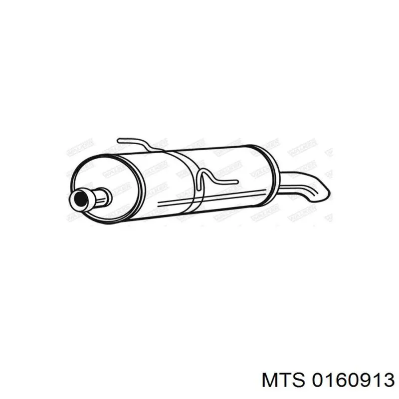 Выхлоп задний MTS 0160913 цена, от 80.90 USD