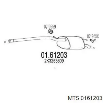 Купить 280155 Bosal Глушитель задний