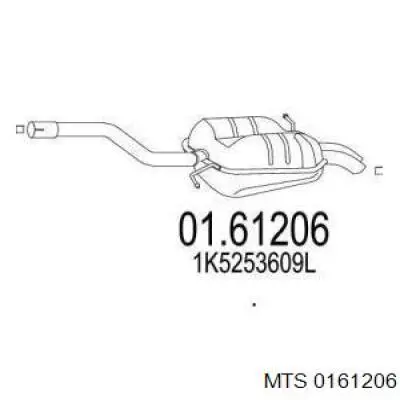 Глушитель задний 0161206 MTS