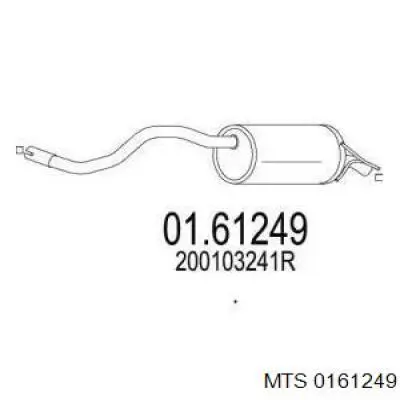 Глушитель задний 279637 Bosal