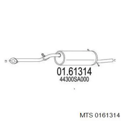 Глушитель задний ED4616 Edex