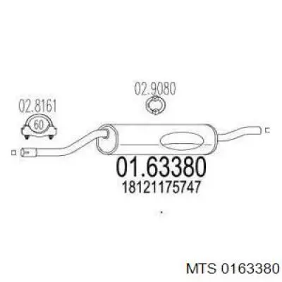 Выхлоп задний Bosal 247893 цена, от 117.69 USD