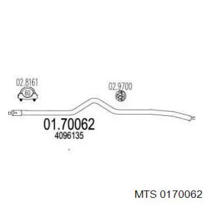 4096135 Ford Выхлопная труба