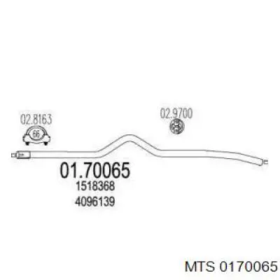 Купить 1518368 Ford Глушитель задний