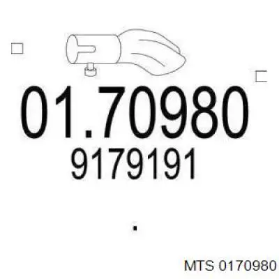 Выхлоп задний Volvo 30681849 цена, от 68.70 USD