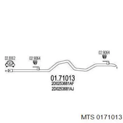 Глушитель, задняя часть 8671015577 Renault (RVI)