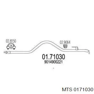 Глушитель, задняя часть ASM02022 Asmet