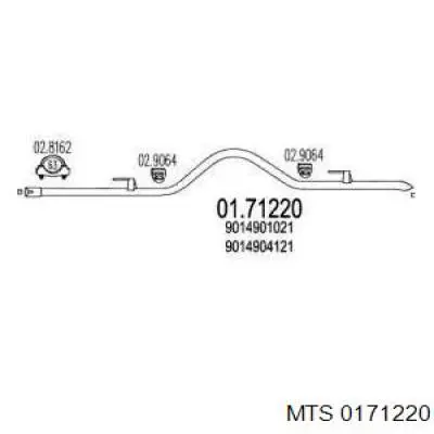 Глушитель задний 0171220 MTS