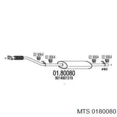 Выхлопная труба на Mercedes Sprinter (901, 902)