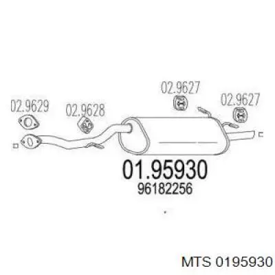 Silenciador posterior 0195930 MTS