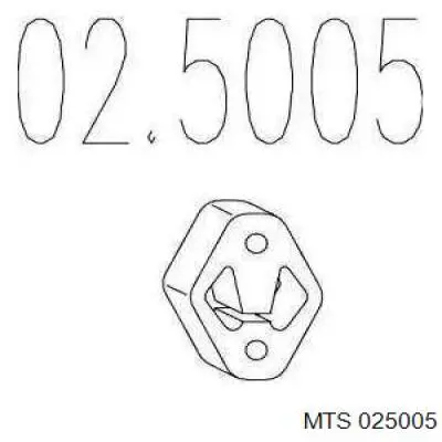 Подушка глушителя 025005 MTS