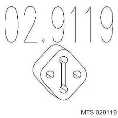 029119 MTS Крепление глушителя