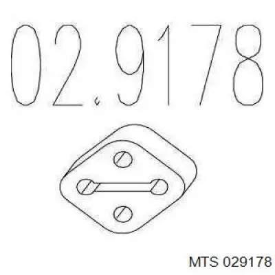 029178 MTS подушка крепления глушителя