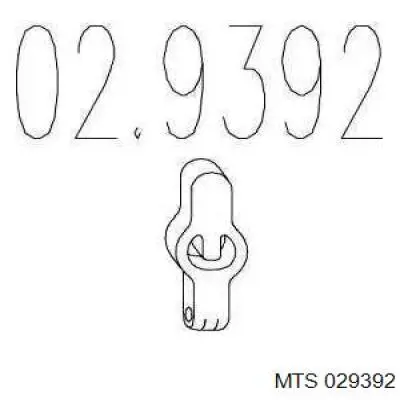 029392 MTS подушка крепления глушителя