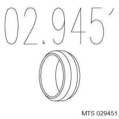Прокладка глушителя монтажная 029451 MTS