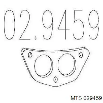 02.9459 MTS прокладка приемной трубы глушителя