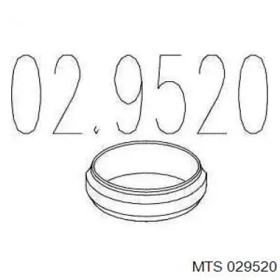 029520 MTS кольцо приемной трубы глушителя