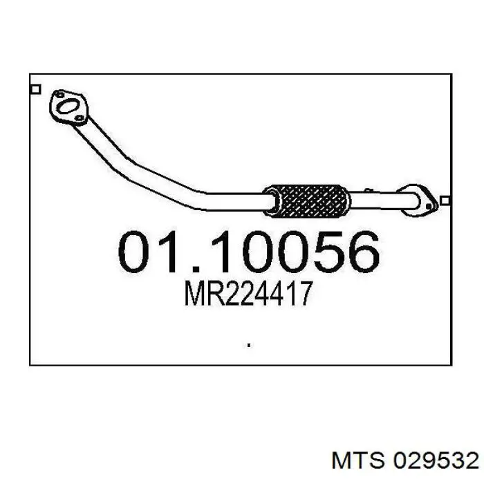 Прокладка каталитического нейтрализатора MTS 029532