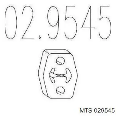 02.9545 MTS подушка крепления глушителя