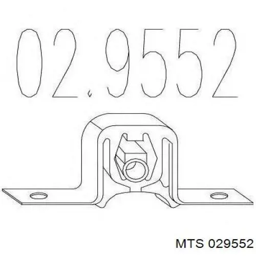 029552 MTS подушка глушителя