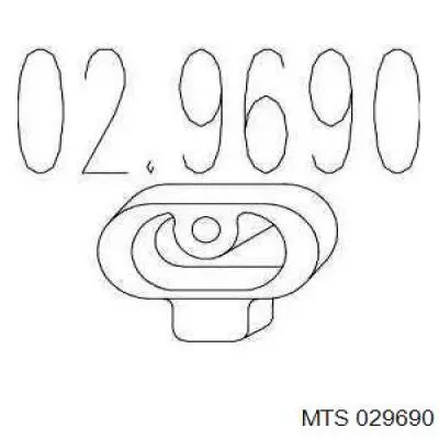 Подушка глушителя 029690 MTS