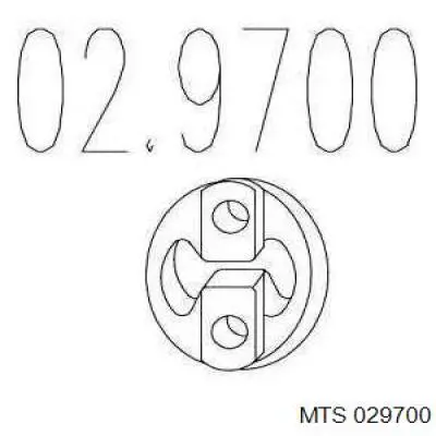 Подушка глушителя 029700 MTS