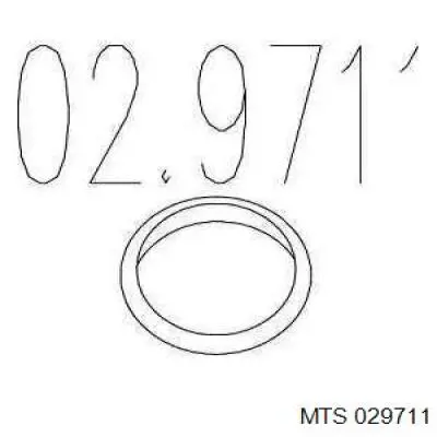 02.9711 MTS кольцо приемной трубы глушителя