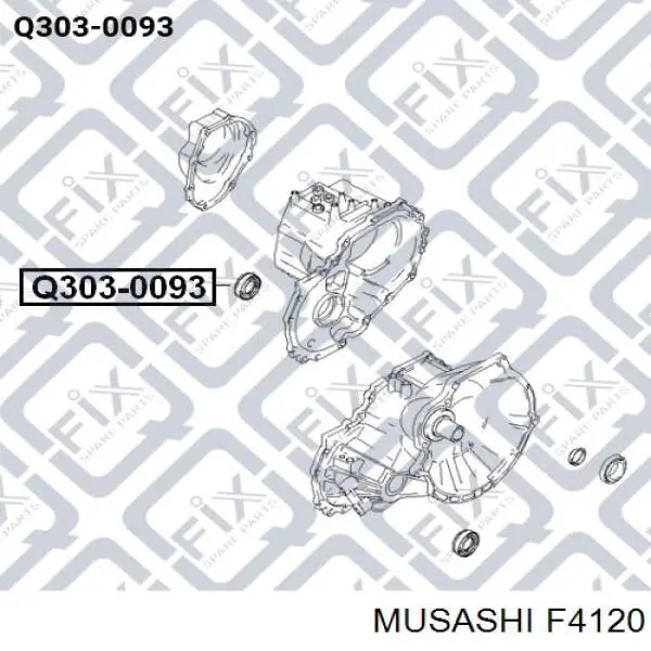 F4120 Musashi bucim do semieixo do eixo dianteiro