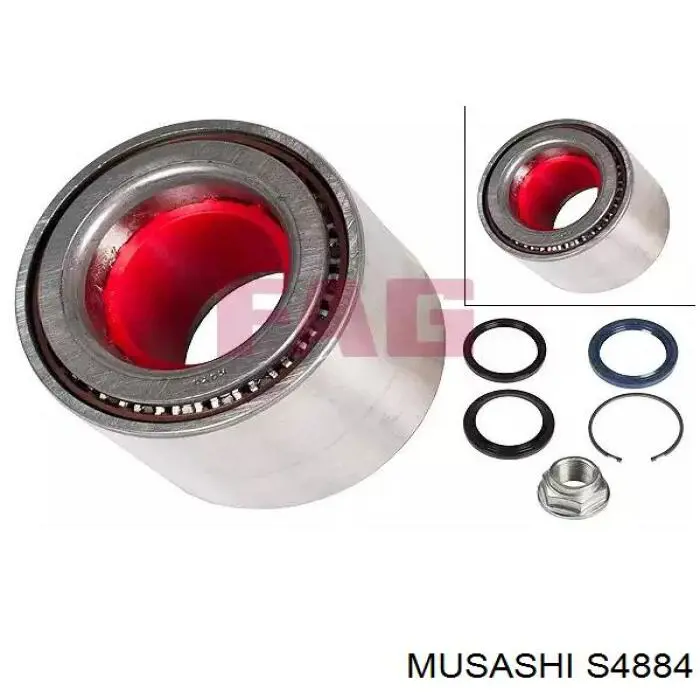 Сальник задней ступицы внешний Musashi S4884 цена, от 5.87 USD