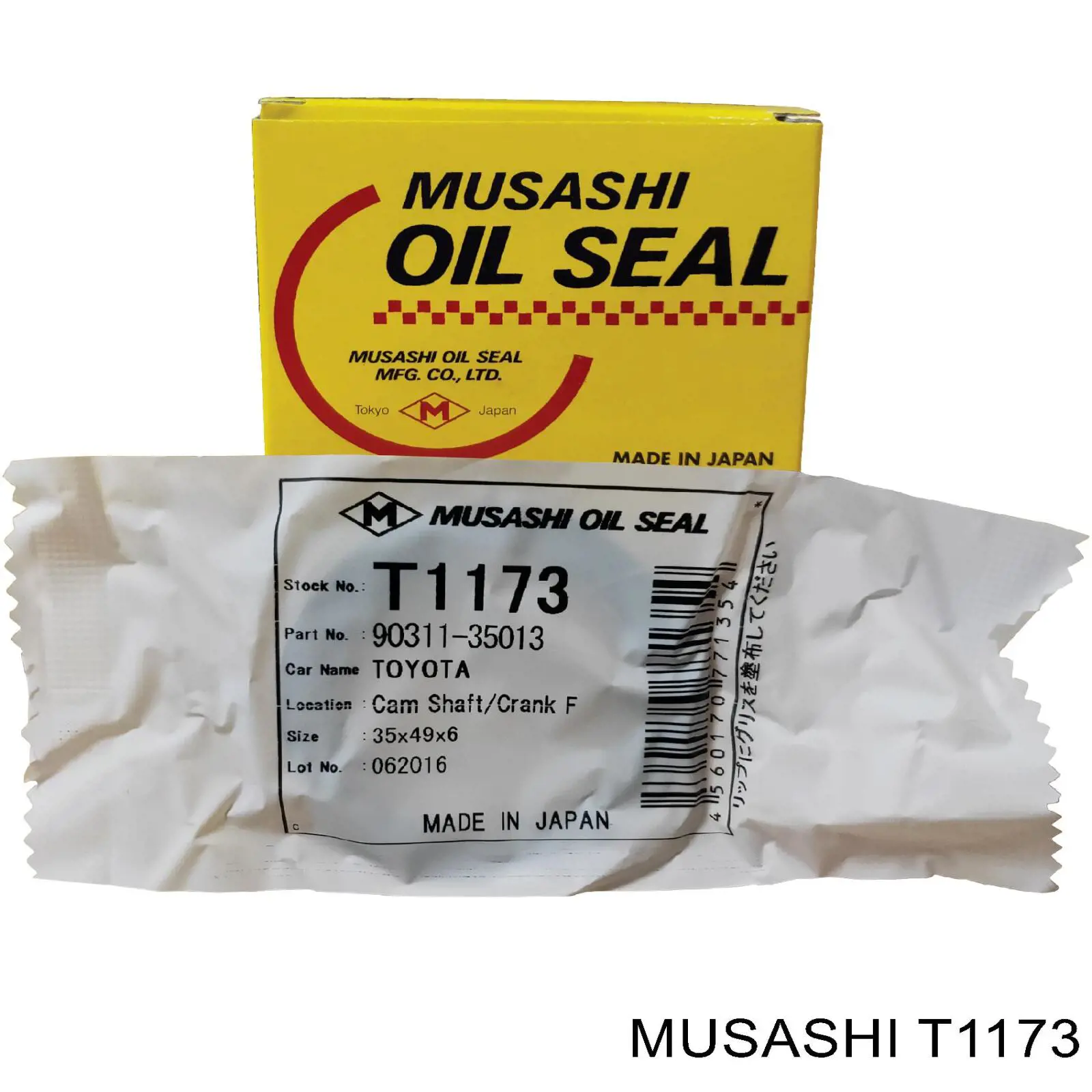 T1173 Musashi vedação da árvore distribuidora de motor